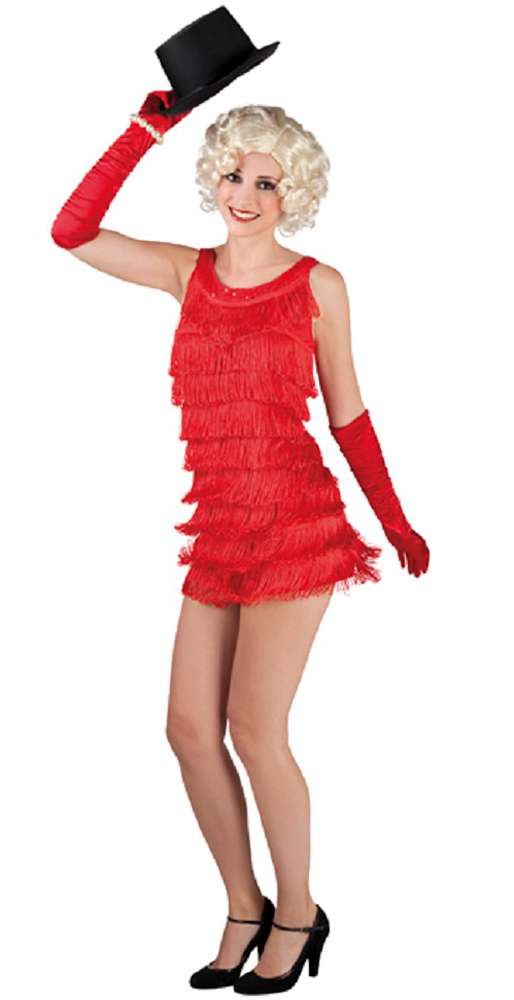 Charleston Kleid Diana Rot 20er Jahre Fransenkleid Für Damen Kostüme 20er And 30er Jahre